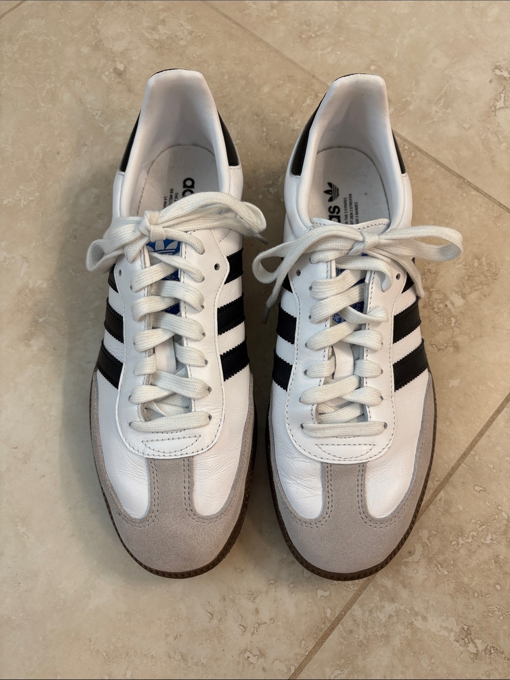 adidas Women's Samba OG Sneakers - White/black - Picture 3 of 8